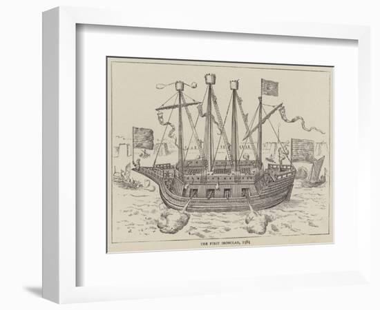 The First Ironclad, 1585-null-Framed Giclee Print