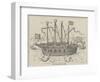 The First Ironclad, 1585-null-Framed Giclee Print