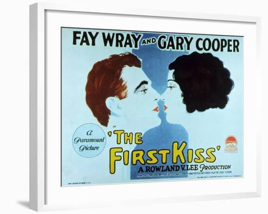 The First Kiss, 1928-null-Framed Art Print