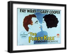 The First Kiss, 1928-null-Framed Art Print