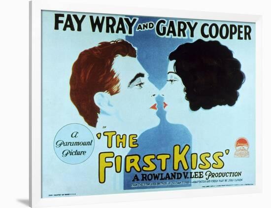 The First Kiss, 1928-null-Framed Art Print