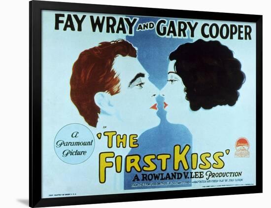 The First Kiss, 1928-null-Framed Art Print