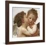 The First Kiss, c.1873 (detail)-William Adolphe Bouguereau-Framed Art Print