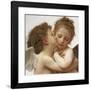 The First Kiss, c.1873 (detail)-William Adolphe Bouguereau-Framed Art Print