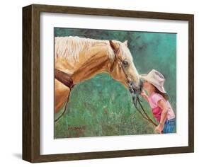 The First Kiss-June Dudley-Framed Art Print