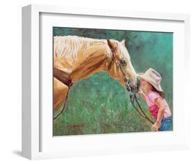 The First Kiss-June Dudley-Framed Art Print