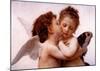The First Kiss-William Adolphe Bouguereau-Mounted Poster