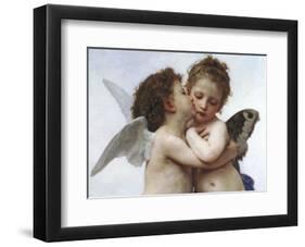 The First Kiss-William-Adolphe Bouguereau-Framed Giclee Print