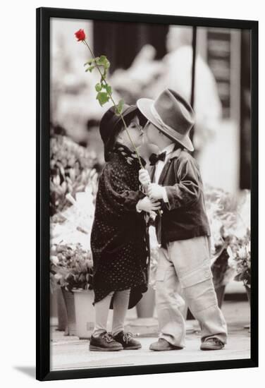 The First Kiss-Kim Anderson-Lamina Framed Poster