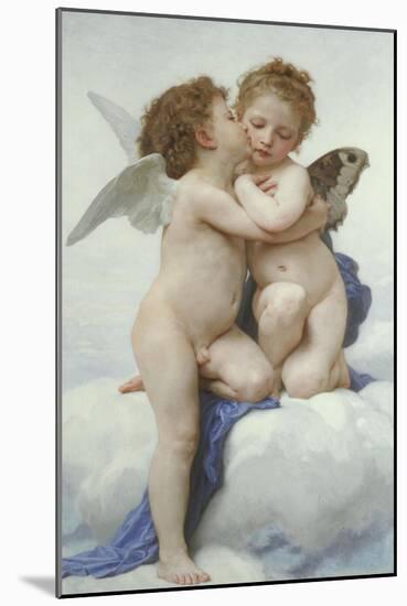 The First Kiss-William Adolphe Bouguereau-Mounted Giclee Print