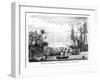 The First Landing of Columbus at America (Engraving) (B&W Photo)-English-Framed Giclee Print