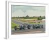 The First Lap - 1967, British Grand Prix at Silverstone, 1986 (Oil on Canvas)-Richard Wheatland-Framed Giclee Print