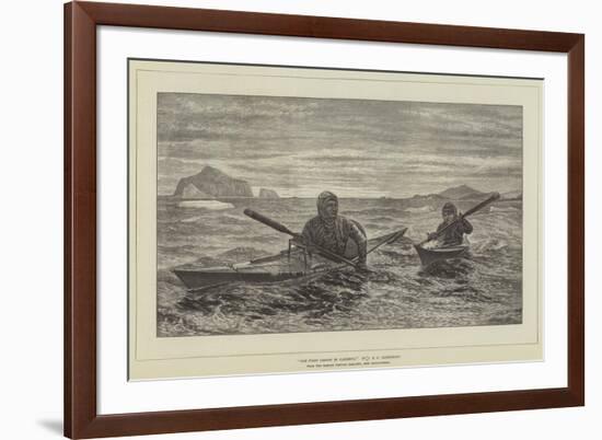 The First Lesson in Canoeing-null-Framed Giclee Print