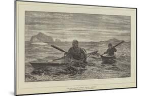 The First Lesson in Canoeing-null-Mounted Giclee Print