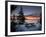 The First Light of Dawn Colors Wispy Clouds Across Narraguagus Bay at Mcclellen Park-null-Framed Photographic Print