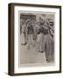The First Man to Arrive from Ladysmith, a Scene in Maritzburg-Claude Shepperson-Framed Giclee Print