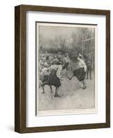 The First Match of the British Ladies' Football Club-H.m. Paget-Framed Photographic Print