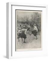 The First Match of the British Ladies' Football Club-H.m. Paget-Framed Photographic Print