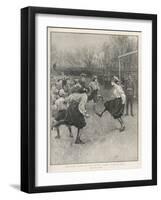 The First Match of the British Ladies' Football Club-H.m. Paget-Framed Photographic Print