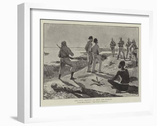 The First Meeting of Emin and Stanley-null-Framed Giclee Print