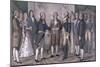 The First Meeting of General George Washington-Currier & Ives-Mounted Giclee Print