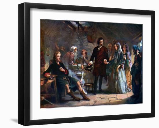 The First Meeting of Prince Charles and Flora Macdonald on the Island of South Uist, 1925-Alexander Johnston-Framed Giclee Print