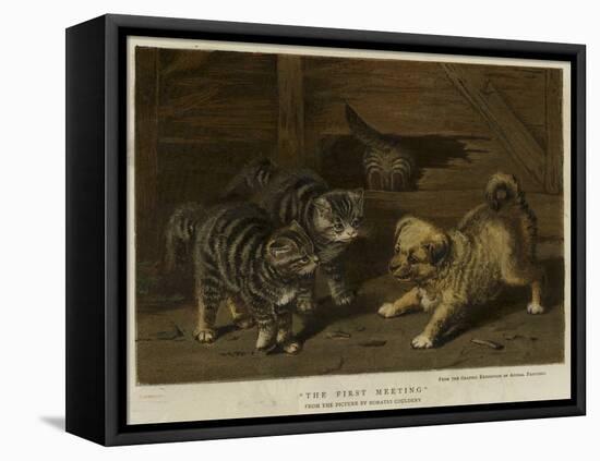 The First Meeting-Horatio Henry Couldery-Framed Stretched Canvas