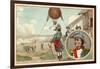 The First Military Balloon at the Battle of Fleurus, 1794-null-Framed Giclee Print