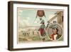 The First Military Balloon at the Battle of Fleurus, 1794-null-Framed Giclee Print