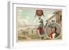 The First Military Balloon at the Battle of Fleurus, 1794-null-Framed Giclee Print