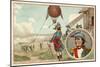 The First Military Balloon at the Battle of Fleurus, 1794-null-Mounted Giclee Print