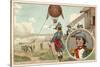 The First Military Balloon at the Battle of Fleurus, 1794-null-Stretched Canvas