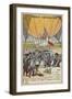 The First Military Balloon, L'Entreprenant, in Use at the Battle of Fleurus, 1794-null-Framed Giclee Print