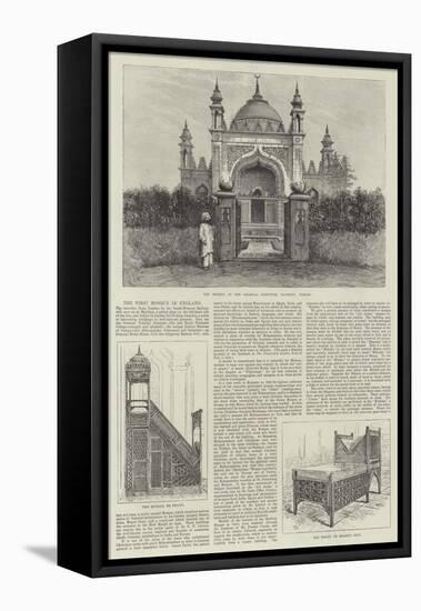 The First Mosque in England-Frank Watkins-Framed Stretched Canvas
