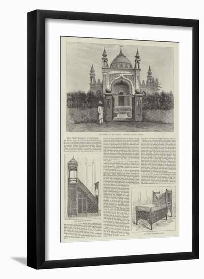 The First Mosque in England-Frank Watkins-Framed Giclee Print