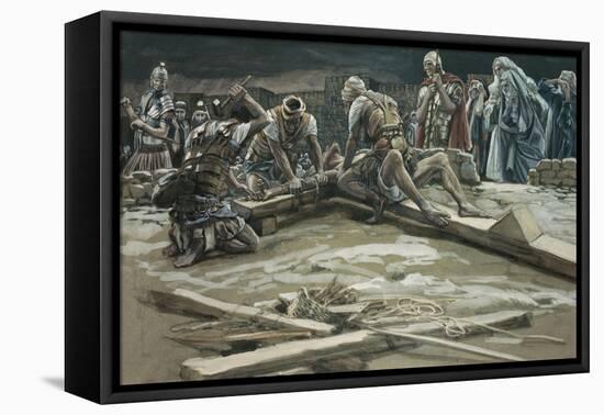 The First Nail-James Tissot-Framed Stretched Canvas