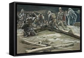 The First Nail-James Tissot-Framed Stretched Canvas