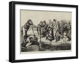The First of April, a Sketch at the Boat-Race-Frederick Barnard-Framed Giclee Print