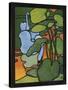 The First of Two Designs for Stained Glass Depicting Swans in the Water. (Cygnus Olor)-null-Stretched Canvas