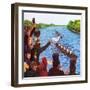 The First Oxford and Cambridge Boat Race-John Keay-Framed Premium Giclee Print