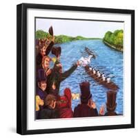 The First Oxford and Cambridge Boat Race-John Keay-Framed Premium Giclee Print