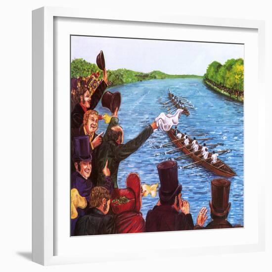 The First Oxford and Cambridge Boat Race-John Keay-Framed Giclee Print