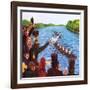 The First Oxford and Cambridge Boat Race-John Keay-Framed Giclee Print