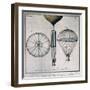 The First Parachute Descent by Andre-Jacques Garnerin-null-Framed Giclee Print