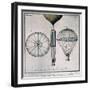 The First Parachute Descent by Andre-Jacques Garnerin-null-Framed Giclee Print