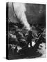 The First Photograph of a Diver at the Bottom of the Sea-null-Stretched Canvas