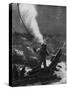 The First Photograph of a Diver under Water, Late 19th Century-null-Stretched Canvas