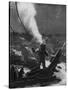 The First Photograph of a Diver under Water, Late 19th Century-null-Stretched Canvas