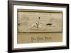 The First Point' a Hunter on Horseback Chases a Hare with Two Hunting Dogs-null-Framed Art Print