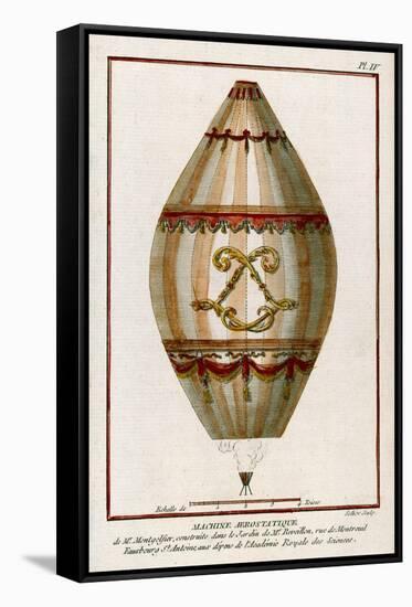 The First Practical Balloon Montgolfier's First Air Balloon Unmanned was Launched-Charles Francois Sellier-Framed Stretched Canvas